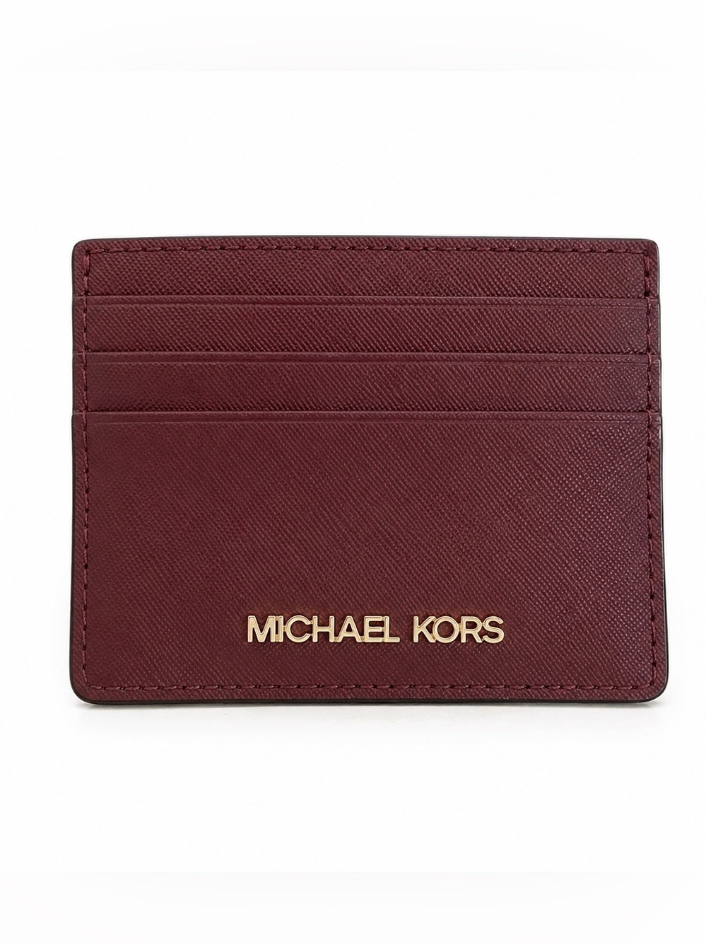 Michael Kors NWT Merlot Jet Set Travel Card Case